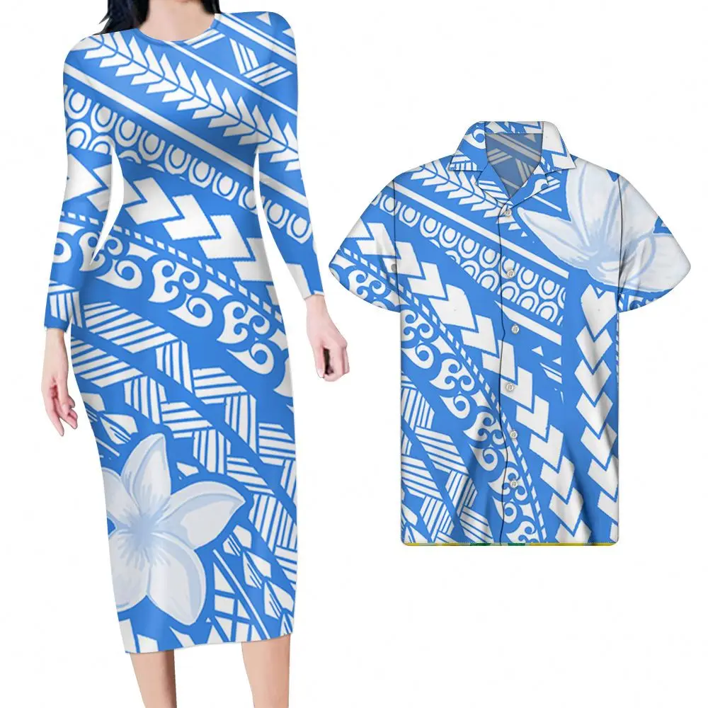 Woman Dresses New Arrivals 2021 Polynesian Tribal Blue Pattern Couple Clothes Long Dress Women Plus Size Women Dresses Elegant, Customized color
Woman Dresses New Arrivals 2021 Polynesian Tribal Blue Pattern Couple Clothes Long Dress Women Plus Size Women Dresses Elegant, Customized color