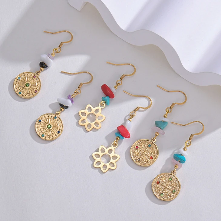 Wholesale Factory Price Court Jewelry Earring Women Accessories 14k Gold Plated Fashion Earrings, Gold/steel
Wholesale Factory Price Court Jewelry Earring Women Accessories 14k Gold Plated Fashion Earrings, Gold/steel
