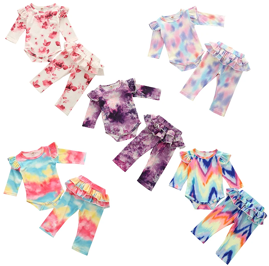baby outfits romper Skirt trousers two piece set boutique Newborn girls tie dye clothing sets M91
baby outfits romper Skirt trousers two piece set boutique Newborn girls tie dye clothing sets M91