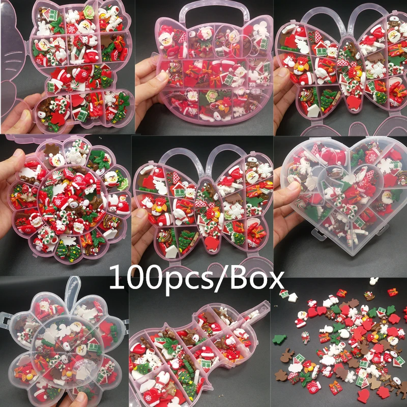 wholesale 100pcs/ Box christmas nail art resin charms press on nails Mixed Designs Glitter Rhinestones, Picture
wholesale 100pcs/ Box christmas nail art resin charms press on nails Mixed Designs Glitter Rhinestones, Picture