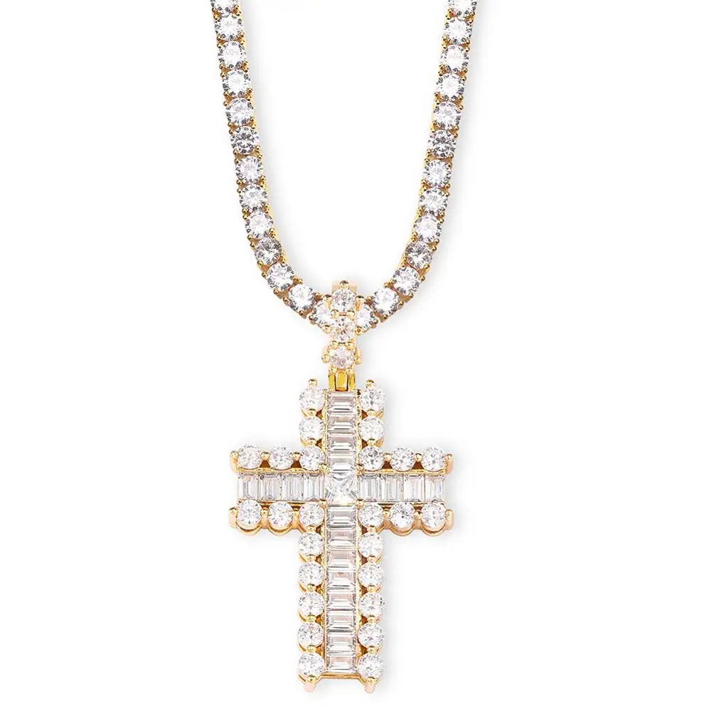 Ice CZ Cross Pendant Necklace hip-hop jewelry men women pendant necklace gold silver pendant necklace, Gold/silver/rose gold
Ice CZ Cross Pendant Necklace hip-hop jewelry men women pendant necklace gold silver pendant necklace, Gold/silver/rose gold