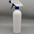 White Colour 500ml White Colour PE Material Plastic Spray Bottle With Pump Spray