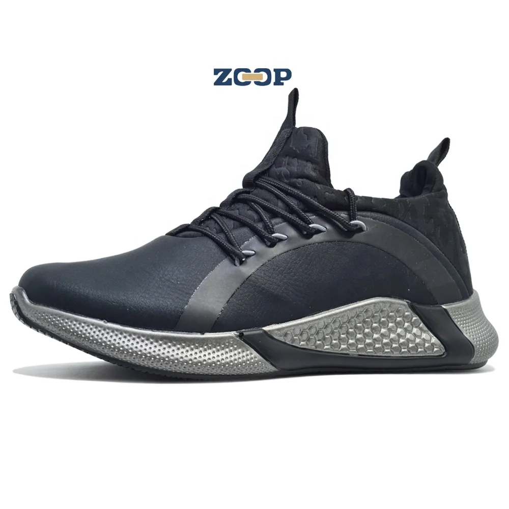 China manufacturer fashion sneaker oem odm rubber shoes sports lace up leather men shoes, Black
China manufacturer fashion sneaker oem odm rubber shoes sports lace up leather men shoes, Black