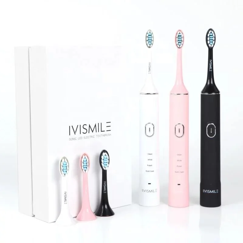 IVISMILE new product rotating electric toothbrush ultrasonic electrical toothbrush battery, White/black/pink
IVISMILE new product rotating electric toothbrush ultrasonic electrical toothbrush battery, White/black/pink