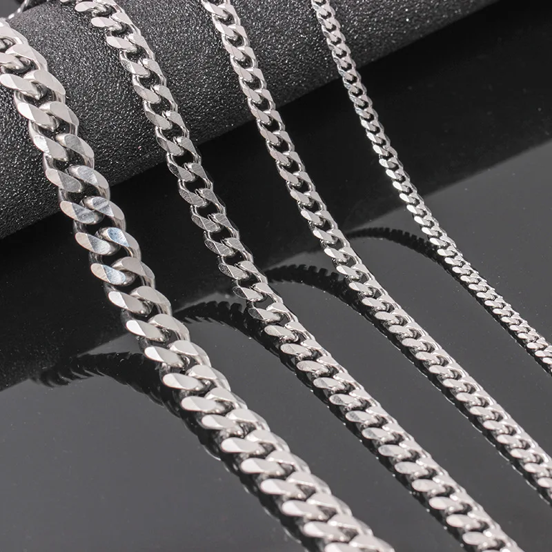 9mm polish fashion simple necklace men stainless steel curb chain for women, Silver and gold
9mm polish fashion simple necklace men stainless steel curb chain for women, Silver and gold