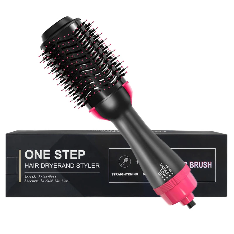 Rotating Air Brush Hair Styler Private Label Hot Comb Electric Comb One Step Hair Dryer Fast Hot Air Brush, Black+pink
Rotating Air Brush Hair Styler Private Label Hot Comb Electric Comb One Step Hair Dryer Fast Hot Air Brush, Black+pink