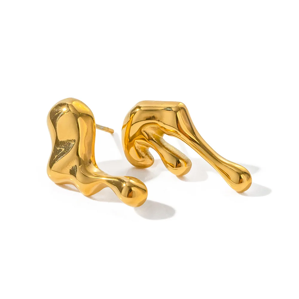 Stocks Selling Popular 316L Stainless Steel Stud Earrings New INS Design Irregular Fashion Earrings For Lady Gold Plated Jewelry
Stocks Selling Popular 316L Stainless Steel Stud Earrings New INS Design Irregular Fashion Earrings For Lady Gold Plated Jewelry