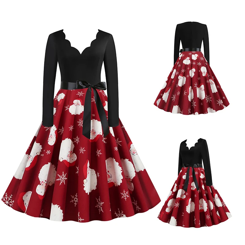 Christmas clothing dresses 2021 trending size dress christmas party dress casual lace, Picture color
Christmas clothing dresses 2021 trending size dress christmas party dress casual lace, Picture color