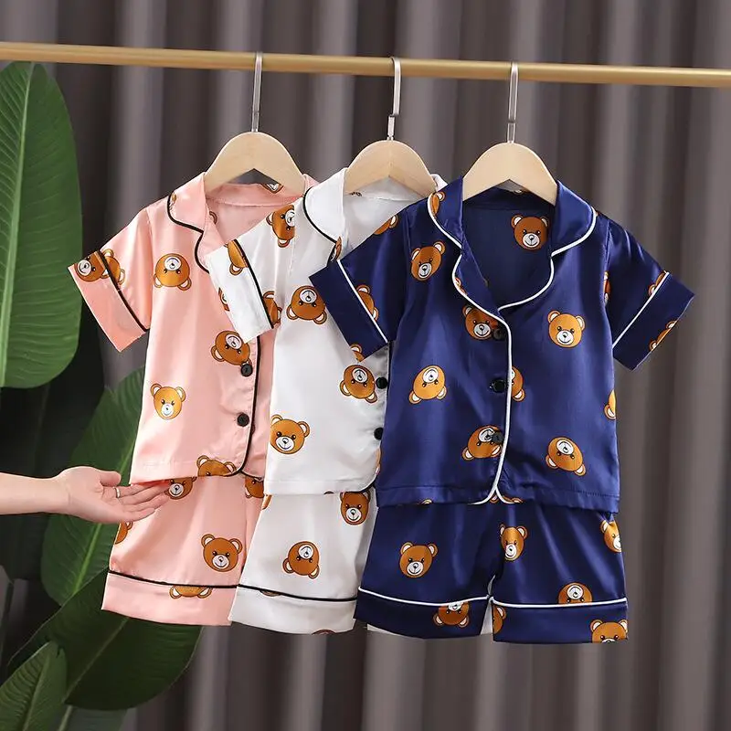 Children Clothes Sleepwear kid home wear Animal Dot Print Casual Tops Short Sleeve+short pants 2pcs Sets Baby Boy Girl Pajamas
Children Clothes Sleepwear kid home wear Animal Dot Print Casual Tops Short Sleeve+short pants 2pcs Sets Baby Boy Girl Pajamas