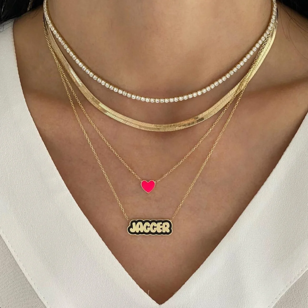 Europe and the United States New personality fashion custom name stainless steel necklace color name necklace for women gift, Picture
Europe and the United States New personality fashion custom name stainless steel necklace color name necklace for women gift, Picture