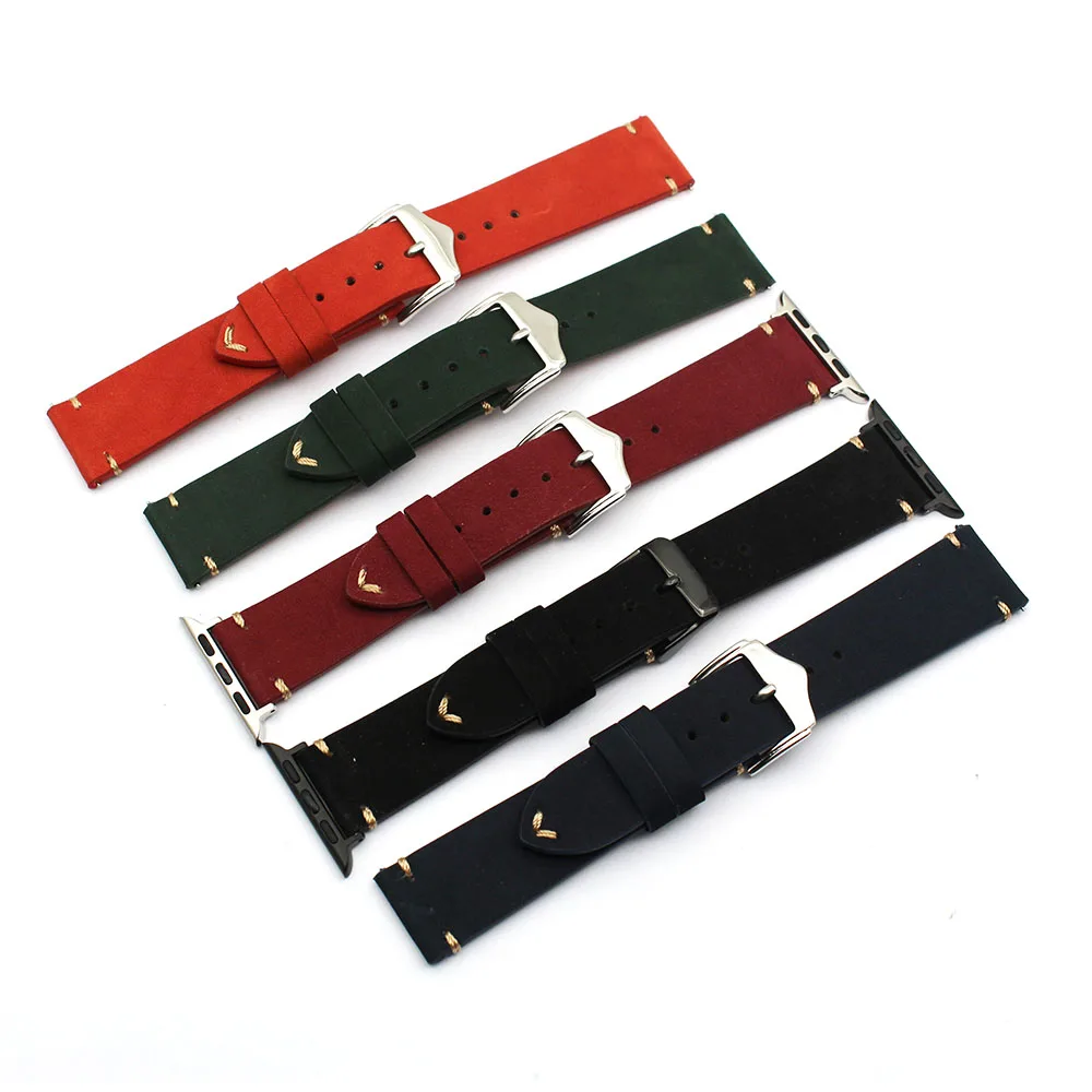 Genuine Nubuck High Quality Suede Leather Apple Watch Band 38mm 40mm 42mm 44mm
Genuine Nubuck High Quality Suede Leather Apple Watch Band 38mm 40mm 42mm 44mm