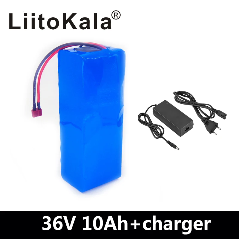 

LiitoKala 36 v 10Ah 10S3P 18650 Rechargeable Battery, Modified Bikes, Electric Vehicle Battery Charger li-lon + 36V 2A charge
