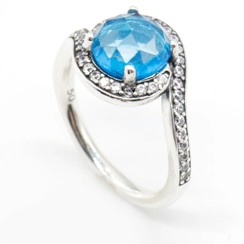 925 Sterling Silver Women Ring Radiant Embellishment Sky Blue CZ Stone Finger Ring European Style for Women Wedding Gift, White gold plated
925 Sterling Silver Women Ring Radiant Embellishment Sky Blue CZ Stone Finger Ring European Style for Women Wedding Gift, White gold plated