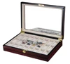High Grade Large Capacity Wooden Watch Display Case 24 Slot