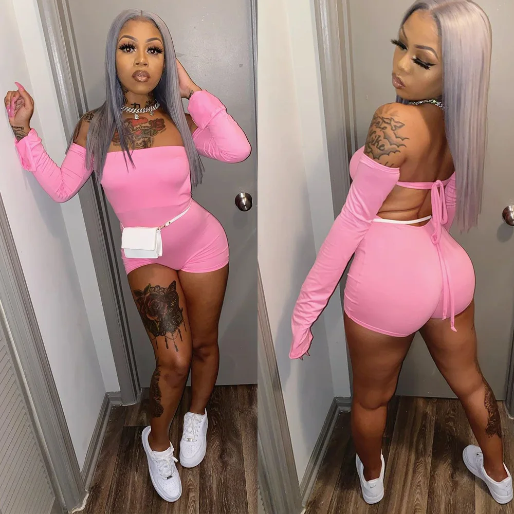 Backless One Piece Jumpsuit Women Rompers Bodycon Long Sleeve Workout Playsuits Fashion Fitness Sports Wear Outfits B1400
Backless One Piece Jumpsuit Women Rompers Bodycon Long Sleeve Workout Playsuits Fashion Fitness Sports Wear Outfits B1400