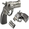 Hot sale fashion mini 3d gun pistol handgun revolver custom usb flash drive disk keychain