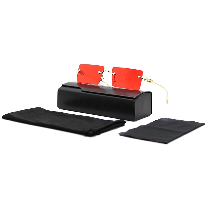 2021 Fashion Metal Rimless Small Frames Designer Shade HD Uv400 Sun Glasses Sunglasses for Men with Cases, 9 colors
2021 Fashion Metal Rimless Small Frames Designer Shade HD Uv400 Sun Glasses Sunglasses for Men with Cases, 9 colors
