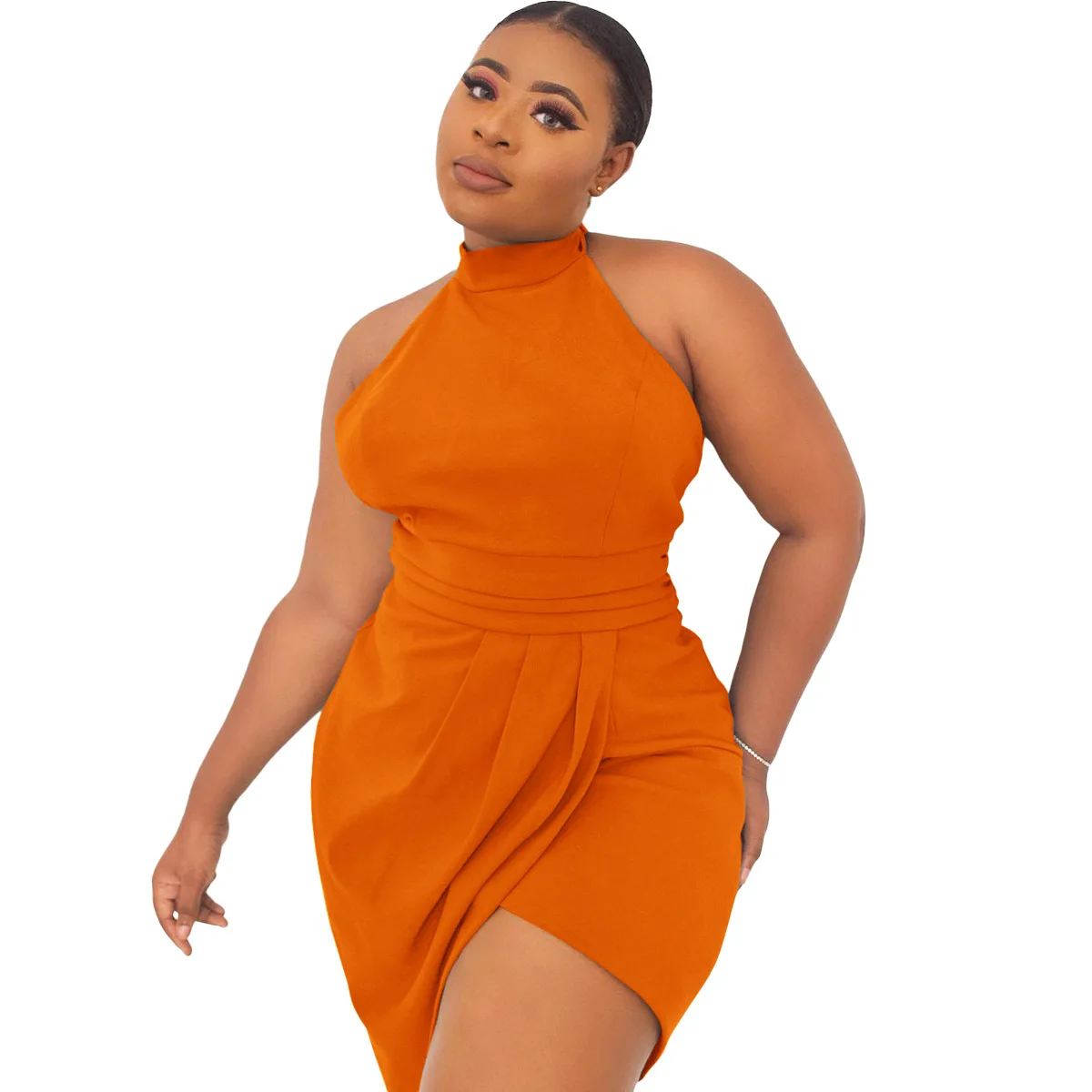 F30472A New arrivals Plus Size solid color irregularity ruffles women printing casual dress, As picture
F30472A New arrivals Plus Size solid color irregularity ruffles women printing casual dress, As picture