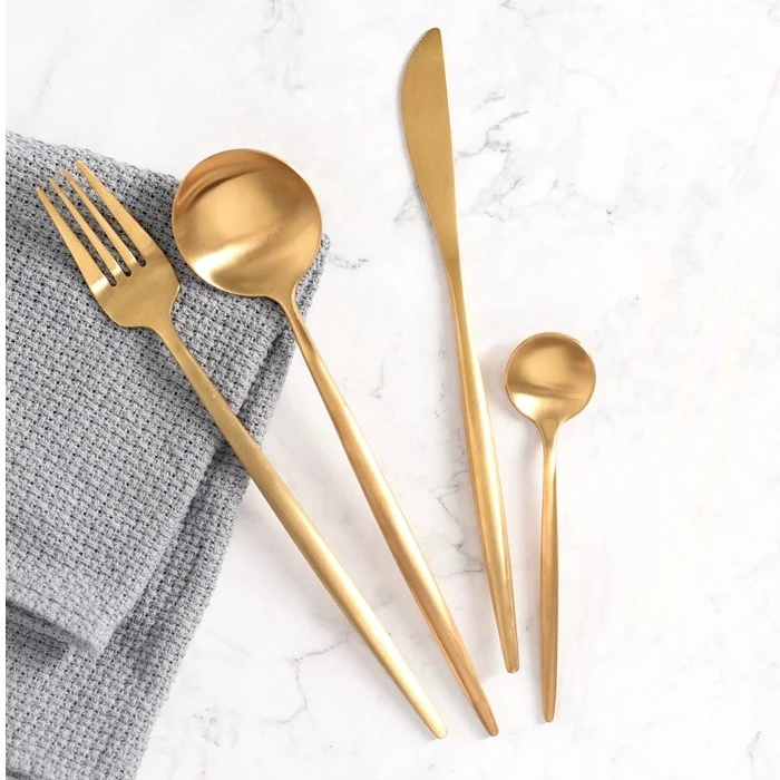 Luxury Silverware Flatware Set 18/10 Food Grade Stainless Steel Gold Cutlery Set, Silver/gold/rainbow/black
Luxury Silverware Flatware Set 18/10 Food Grade Stainless Steel Gold Cutlery Set, Silver/gold/rainbow/black