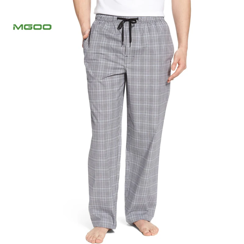 MGOO Custom Stretch Cotton Grey Plaid Pajama Lounge Pants for Men with Side Pockets
MGOO Custom Stretch Cotton Grey Plaid Pajama Lounge Pants for Men with Side Pockets