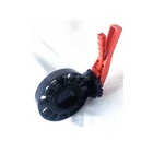 Butterfly Butterfly Valve Pvc ATA Blue Green Red Handle Wafer Water Full Port Pvc Valve Butterfly