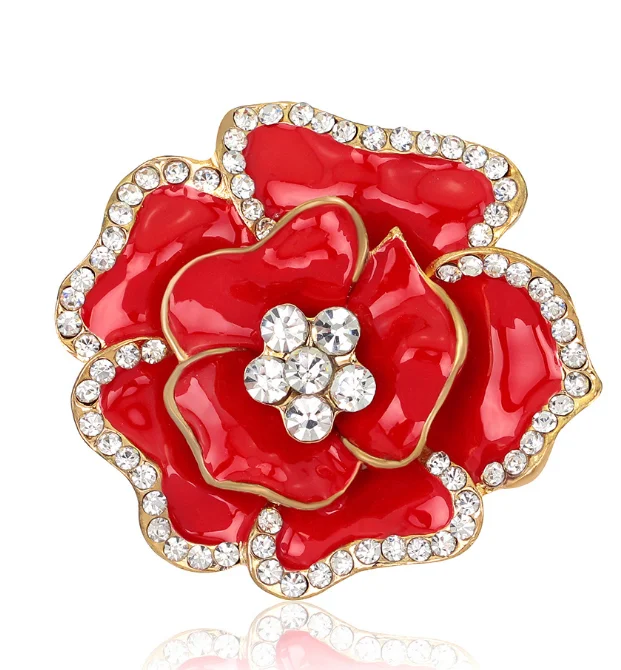 Wholesale Free shipping rhinestone elegant red pink white black yellow flower brooch pins for women
Wholesale Free shipping rhinestone elegant red pink white black yellow flower brooch pins for women