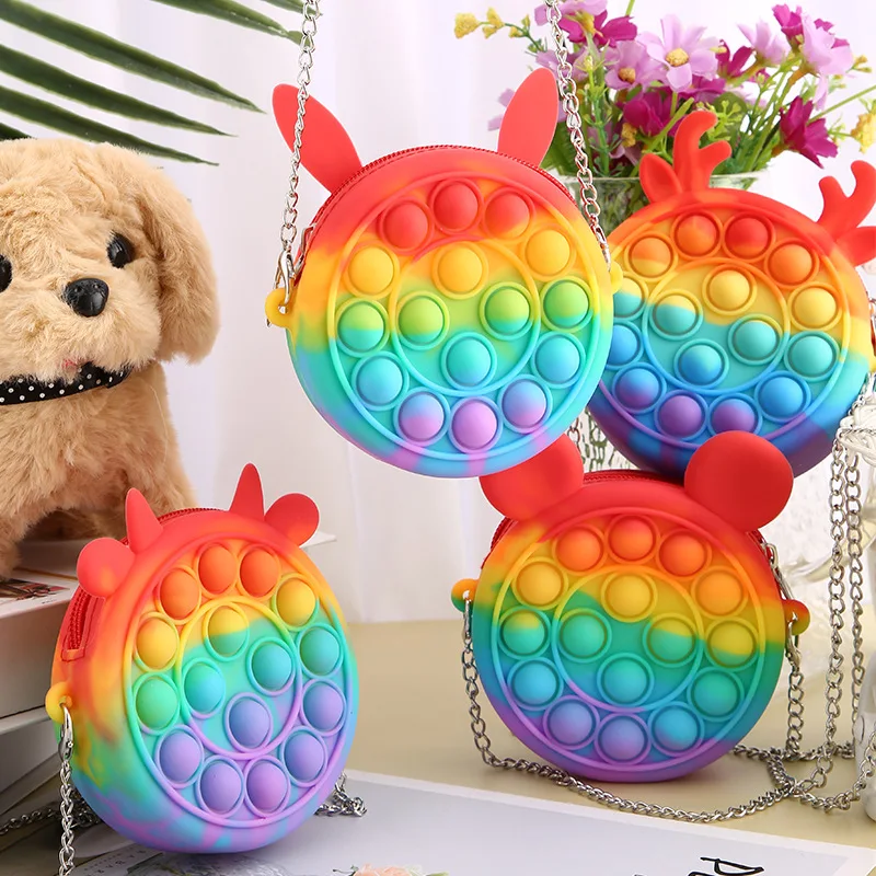 Custom Mini Ladies Kids Cute Fashionable Anxiety Relief Fidget Toy Silicone Crossbody Shoulder Sling Bag For Women
Custom Mini Ladies Kids Cute Fashionable Anxiety Relief Fidget Toy Silicone Crossbody Shoulder Sling Bag For Women
