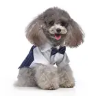 Wedding Dress Wholesale Pet Bow Tie Costume Clothes Dog Suit Dog Tuxedo Wedding Dress