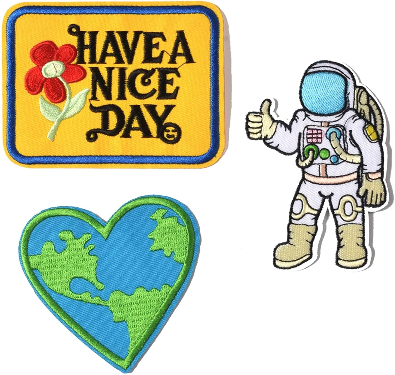 Have a Nice Day A Journey to Space and Love The Earth Embroidery Patches Iron On Patches For Clothing
Have a Nice Day A Journey to Space and Love The Earth Embroidery Patches Iron On Patches For Clothing