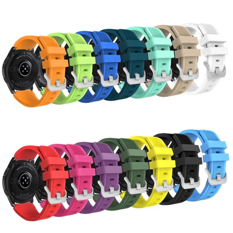 Silicone Sport for Samsung Watch Band 22mm for Gear S3 and for Galaxy Watch 46mm, 17 colors
Silicone Sport for Samsung Watch Band 22mm for Gear S3 and for Galaxy Watch 46mm, 17 colors