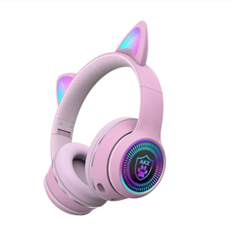 Cute Cat Ear Headphones, Laudtec Headsets Women Kids Children LED Glowing Foldable Cat Ear BT5.0 Earphone Wireless Headphone 
Cute Cat Ear Headphones, Laudtec Headsets Women Kids Children LED Glowing Foldable Cat Ear BT5.0 Earphone Wireless Headphone