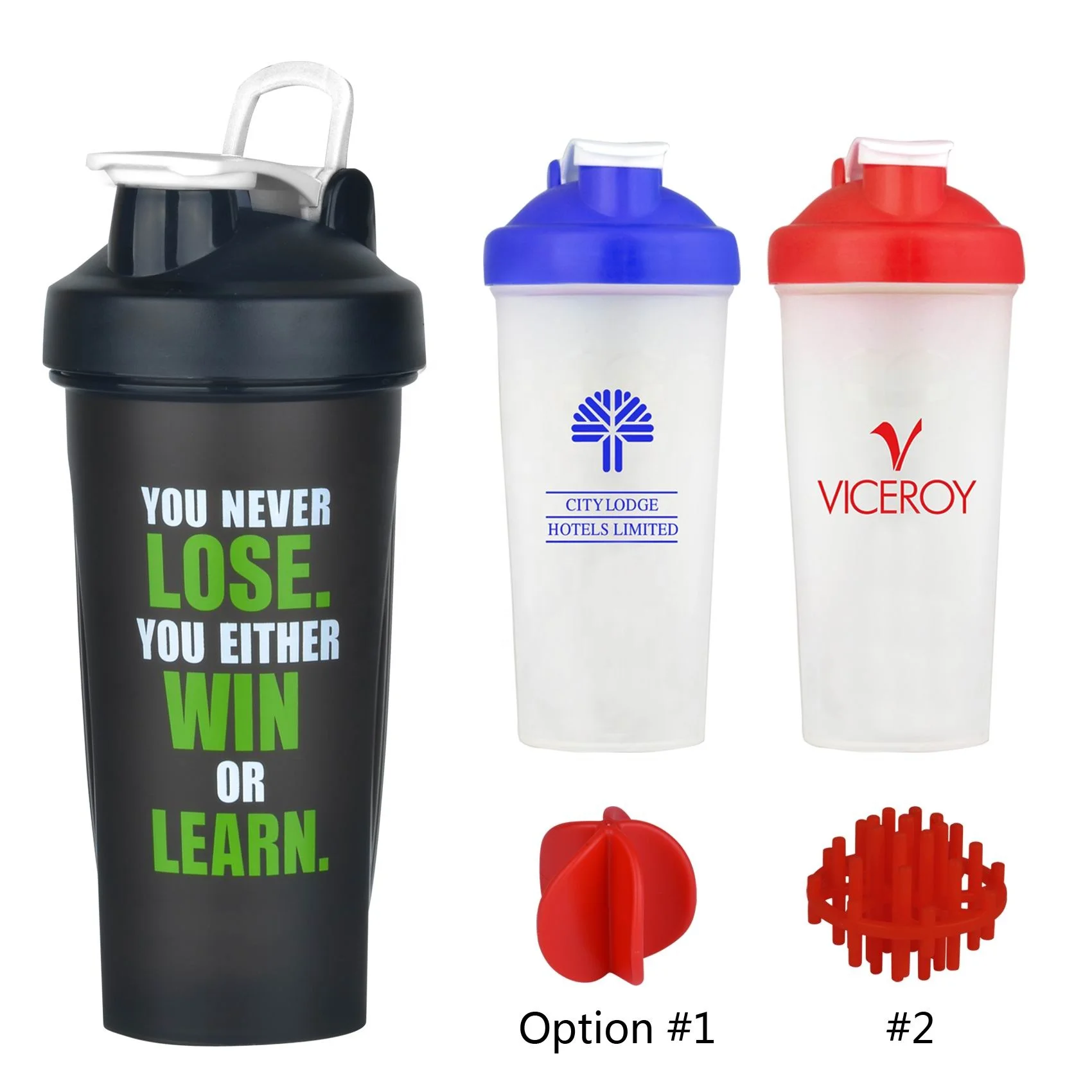 With Scale Custom Logo Protein Shaker Cup Plastic Powder Shakers Sport Water Bottle