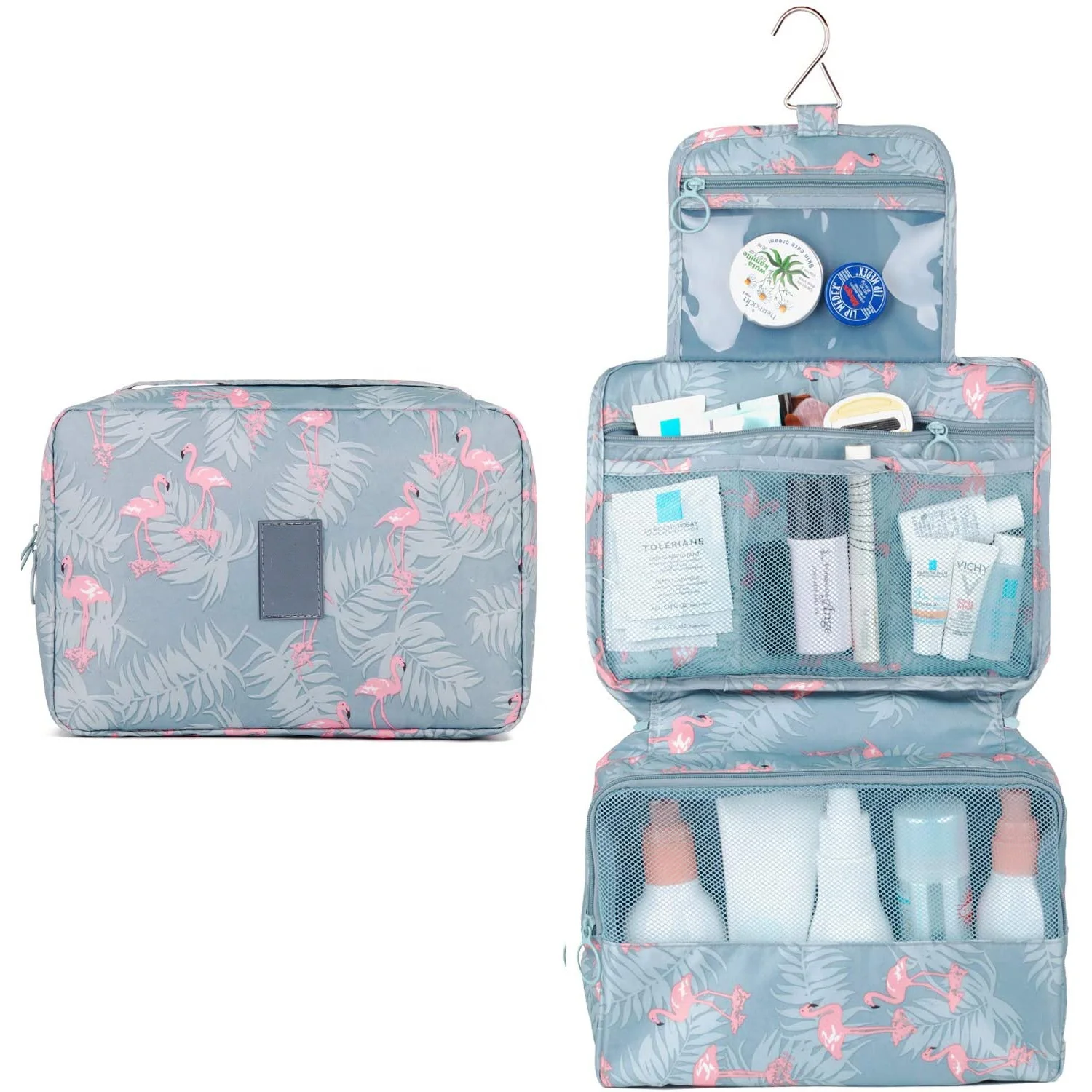 Durable Polyester Water-resistant Makeup Cosmetic Bags Hanging Travel Toiletry Bag for Women, Customized
Durable Polyester Water-resistant Makeup Cosmetic Bags Hanging Travel Toiletry Bag for Women, Customized