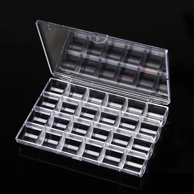 24 Slots Clear Home Organizer Nail Art Storage Box Cosmetic Loose Powder Container Mini Rhinestones Jewelry Beads Storage Box
24 Slots Clear Home Organizer Nail Art Storage Box Cosmetic Loose Powder Container Mini Rhinestones Jewelry Beads Storage Box