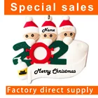 Family 2020 Writable Figurine Quarantine Family Resin Personalized Christmas Decoration Home Tree Ornaments