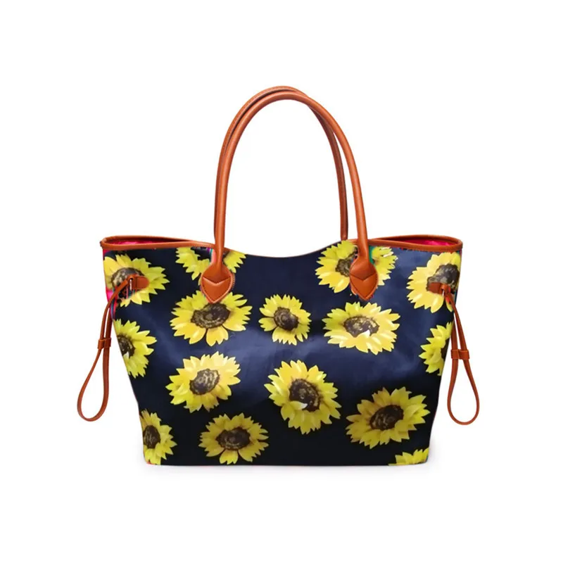 H330 Wholesale Female Multi Colour Flower Pattern Printed Handbag Big Capacity Durable Canvas Sunflower Totes
H330 Wholesale Female Multi Colour Flower Pattern Printed Handbag Big Capacity Durable Canvas Sunflower Totes