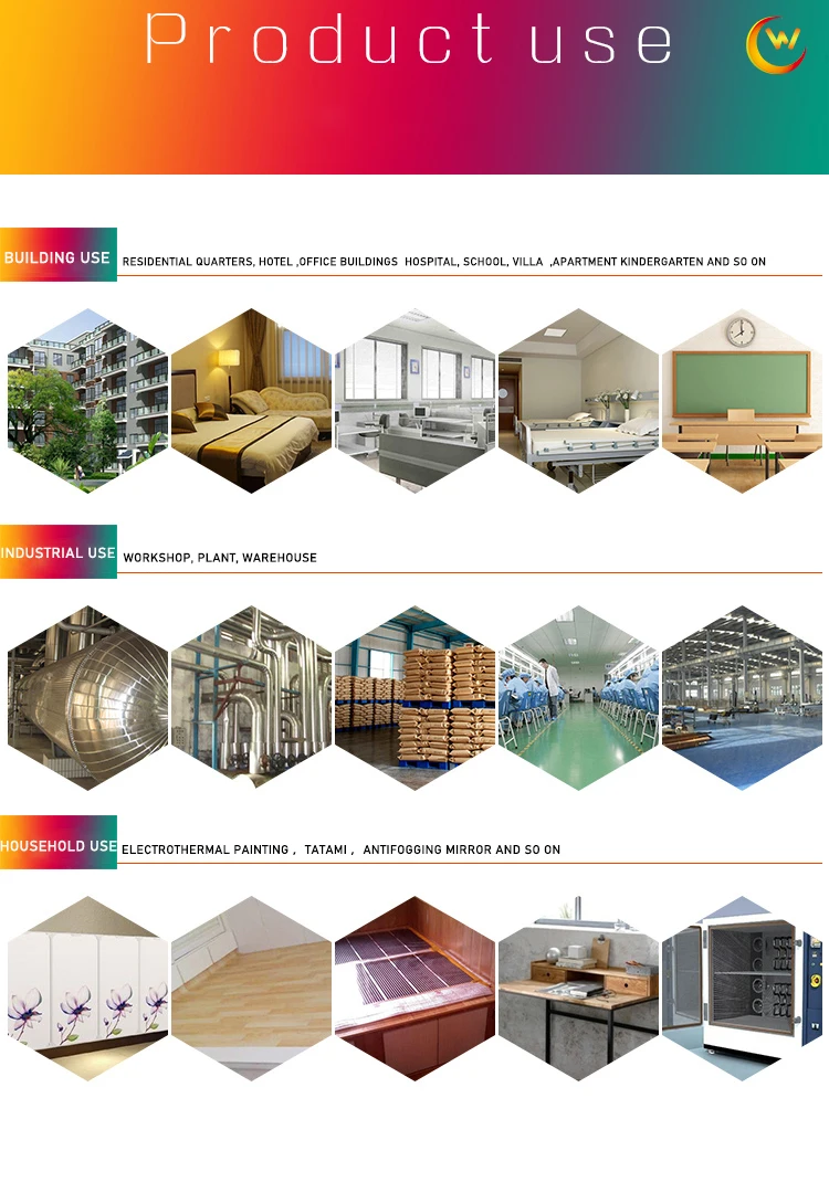 Efficient Far Infrared  Carbon fiber  Indoor Single Surface electric transparent Heating Film