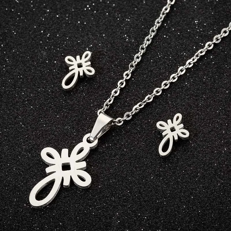 Geometry Jewelry Sets Stainless Steel Necklace&Earrings Women Fashion Jewelry, As the picture
Geometry Jewelry Sets Stainless Steel Necklace&Earrings Women Fashion Jewelry, As the picture