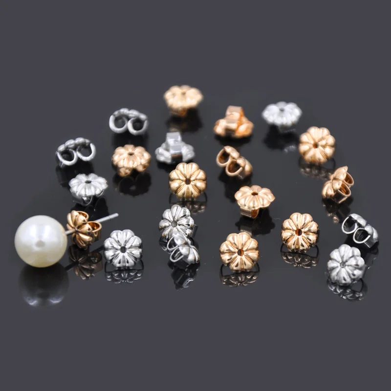 Brass Embossing Butterfly-shaped earrings back anti-allergy earrings back plug Four leaf clover earring fasteners 100 pcs/bag
Brass Embossing Butterfly-shaped earrings back anti-allergy earrings back plug Four leaf clover earring fasteners 100 pcs/bag
