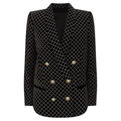 2020 new arrivals wholesale high quality velvet double breasted women blazer jackets
2020 new arrivals wholesale high quality velvet double breasted women blazer jackets