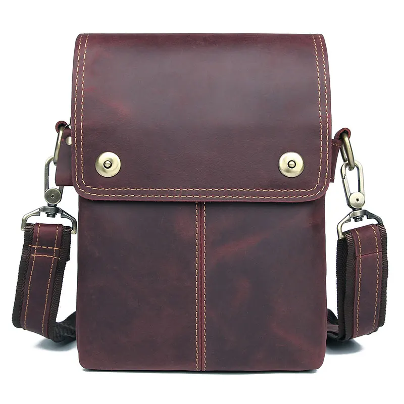 Vintage Tanned Top Layer Leather Dark Brown Small Style Men's Cross Body Bag Sling Bag 1006X
Vintage Tanned Top Layer Leather Dark Brown Small Style Men's Cross Body Bag Sling Bag 1006X