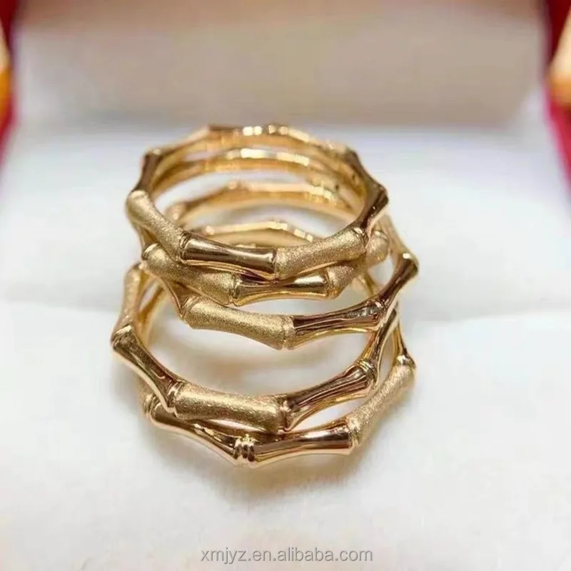 Certified 18K Bamboo Ring Yellow Gold Au750 Slim Fashion Simple Small Plain Ring Tail Ring
Certified 18K Bamboo Ring Yellow Gold Au750 Slim Fashion Simple Small Plain Ring Tail Ring