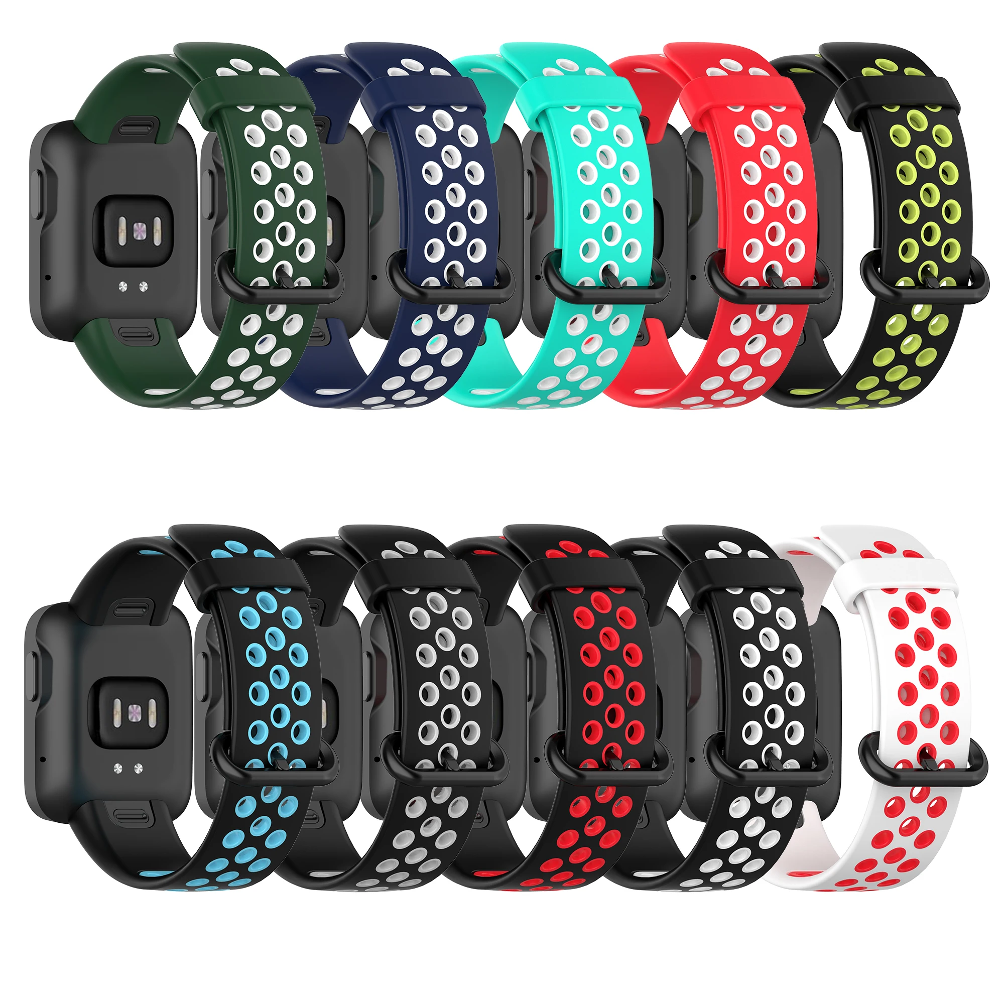 Silicone strap for redmi mi wacth band double color soft bracelet for xiaomi for redmi watch strap, 10 colors
Silicone strap for redmi mi wacth band double color soft bracelet for xiaomi for redmi watch strap, 10 colors