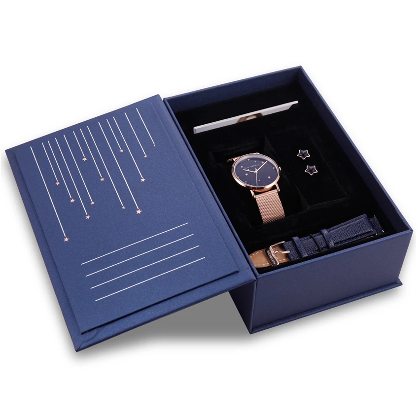 caja de reloj paper cardboard packing wristwatch watch gift box
