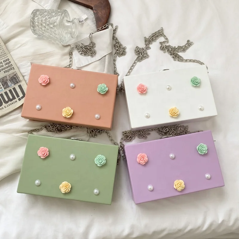 Hot Selling Trendy Chain Box Bag Flower Japanese Bag Large Capacity Crossbody Bag For Ladies, 4 color
Hot Selling Trendy Chain Box Bag Flower Japanese Bag Large Capacity Crossbody Bag For Ladies, 4 color