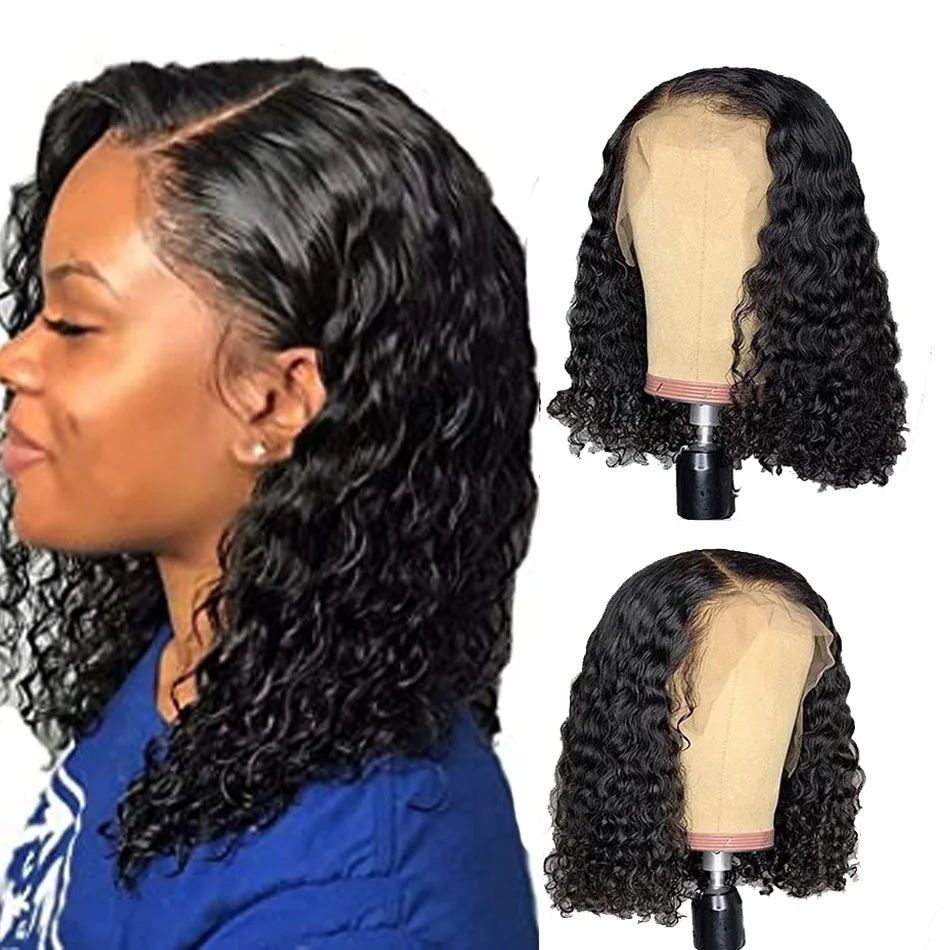 AFL Pre Plucked Full Lace Bob Short Curly Human Hair Wig Deep Wave 13x4 HD Transparent Swiss Lace Front
AFL Pre Plucked Full Lace Bob Short Curly Human Hair Wig Deep Wave 13x4 HD Transparent Swiss Lace Front