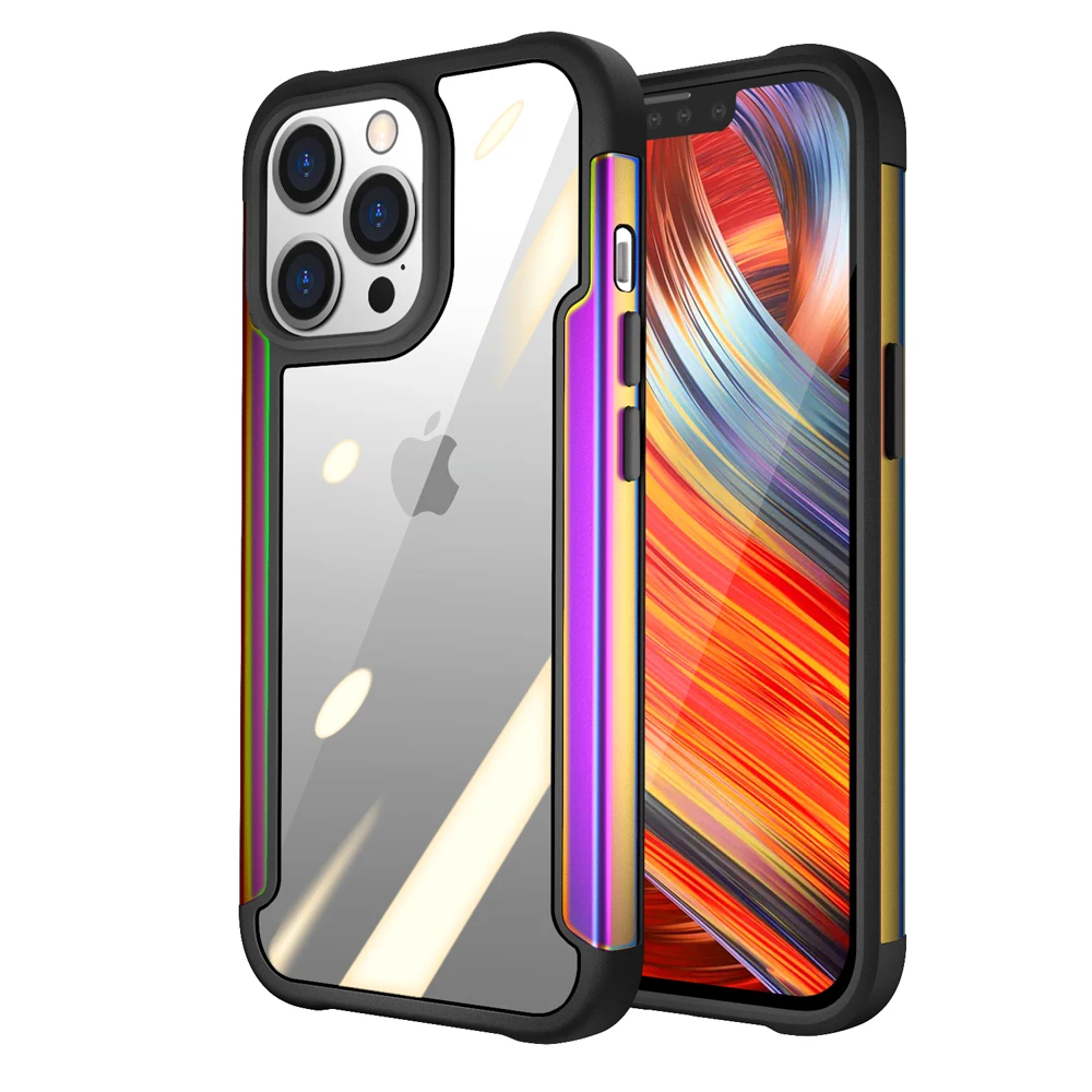 Fashionable accessories tpu pc anti scratch iridescent colour mobile phone case for iphone 13 pro phone case
Fashionable accessories tpu pc anti scratch iridescent colour mobile phone case for iphone 13 pro phone case