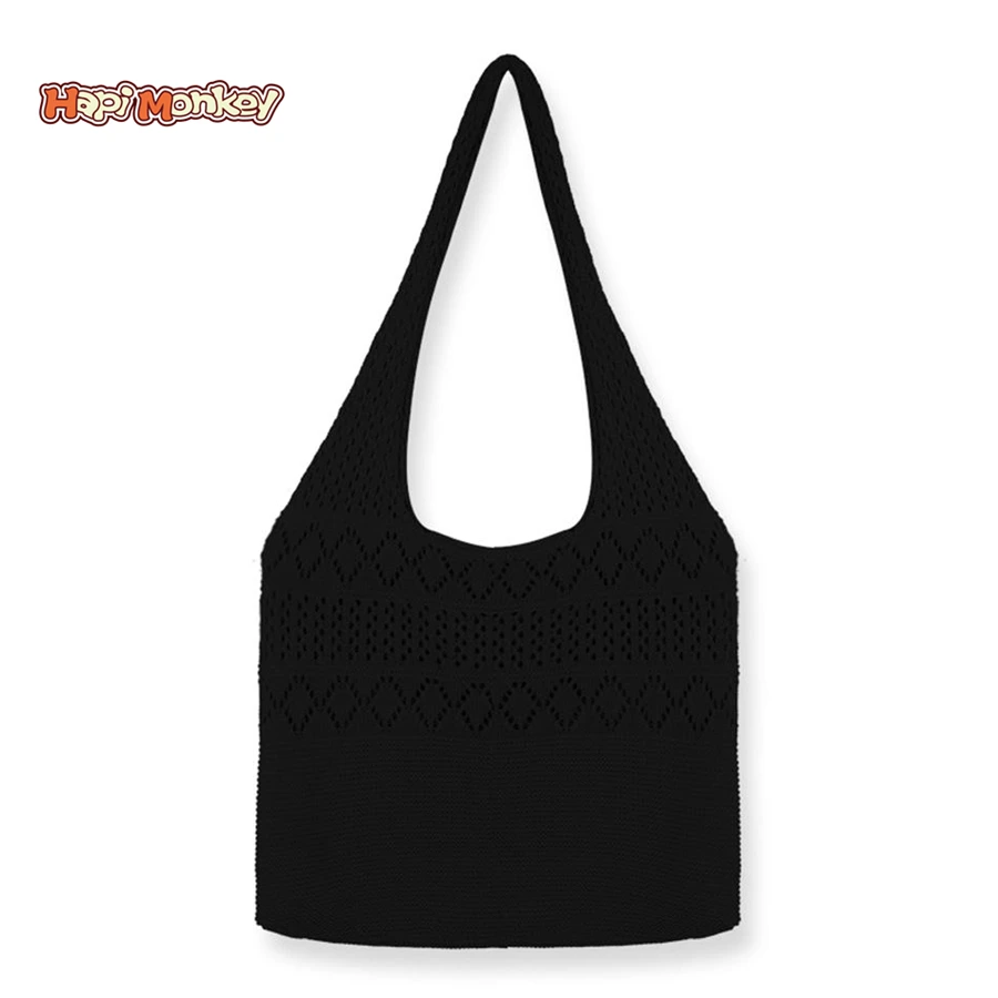 HapiMonkey Wholesale Cute New Fashion Women Shoulder Cartoon Knitted Polyester Tote Custom Logo Hand Bag Handbags Summer 2021
HapiMonkey Wholesale Cute New Fashion Women Shoulder Cartoon Knitted Polyester Tote Custom Logo Hand Bag Handbags Summer 2021