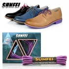 Gift Paper Box Waxed Cotton Shoelaces Round Thin 2.5mm Dress Wax Cord BootLaces Brogues Shoes