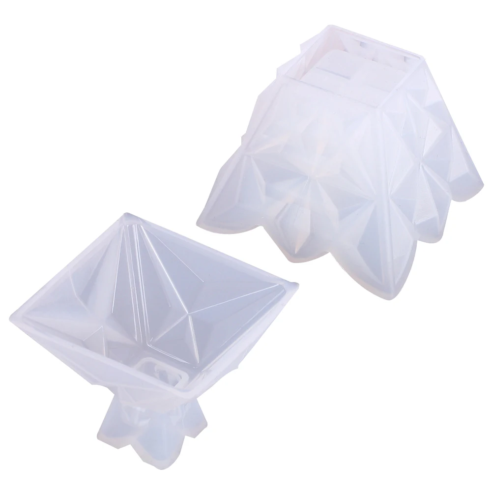 Silicone jewellery storage box mold DIY resin diamond pyramid making mold for jewellery craft, White
Silicone jewellery storage box mold DIY resin diamond pyramid making mold for jewellery craft, White